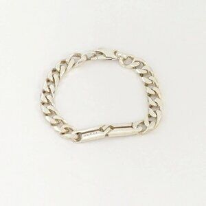 GUCCI Infinity Knot Chain Bracelet 6.7" Silver 925 Auth w/Bag m1139-4